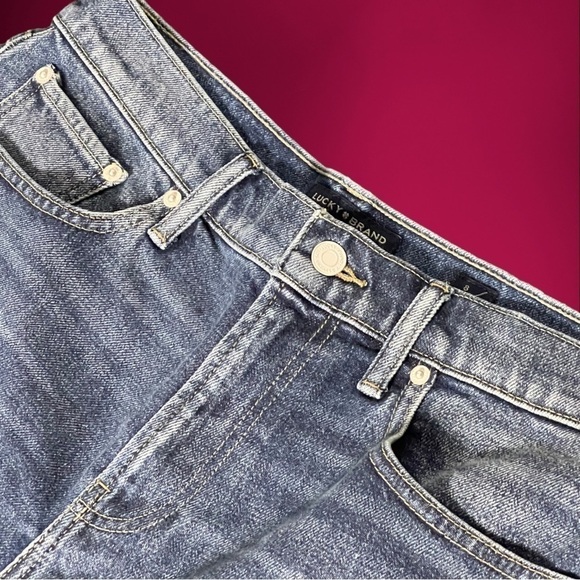 Lucky Brand Relaxed Blue Denim Short Medium Wash Size 8 / 29 - Picture 7 of 15